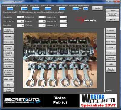 Logiciel de préparation moteur Harmonics3